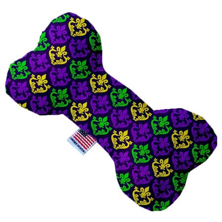 MIRAGE PET PRODUCTS Classic Fleur De Lis 6 in. Stuffing Free Bone Dog Toy 1109-SFTYBN6